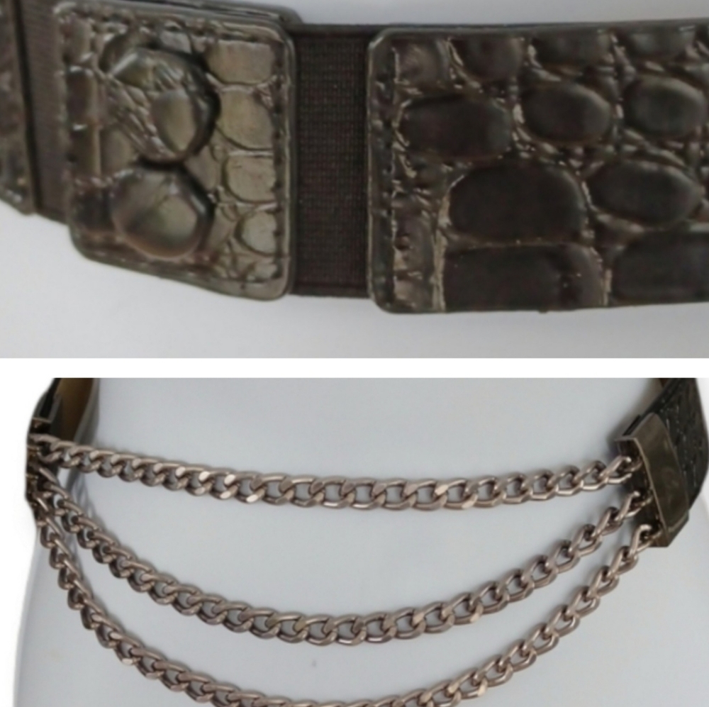 Ivanka Trump black chain belt 28 inches